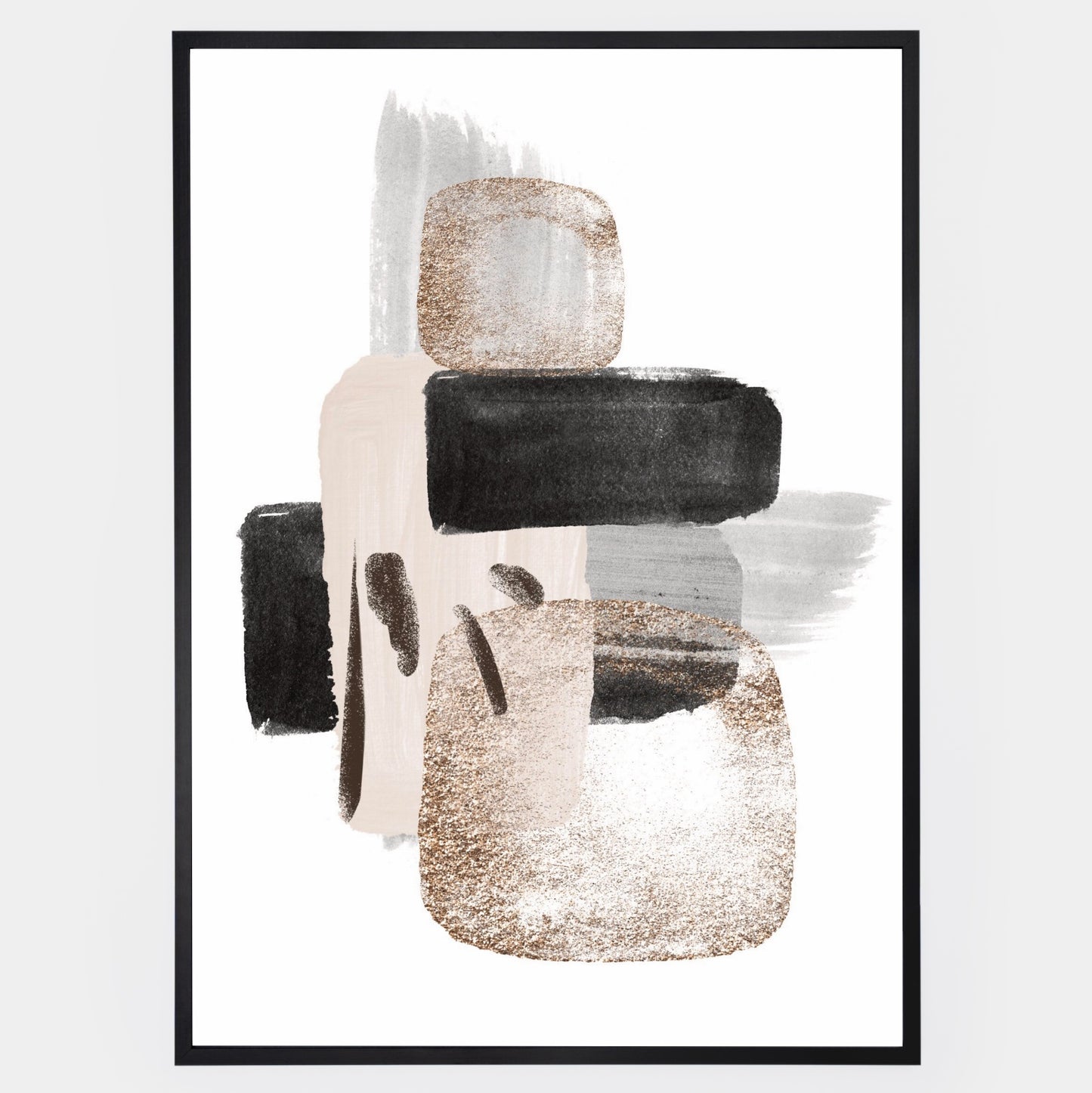 Abstraktní Plakát "Neutral Gold" No. 3
