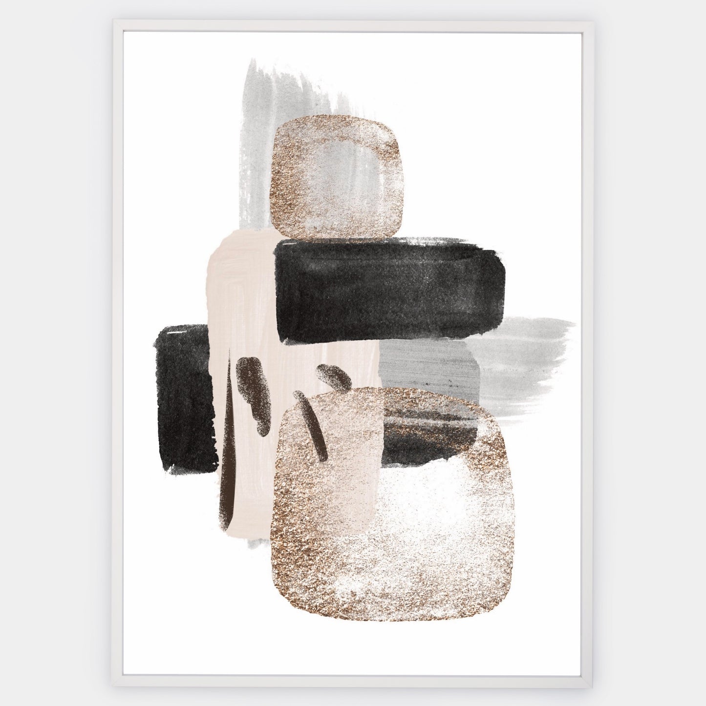 Abstraktní Plakát "Neutral Gold" No. 3