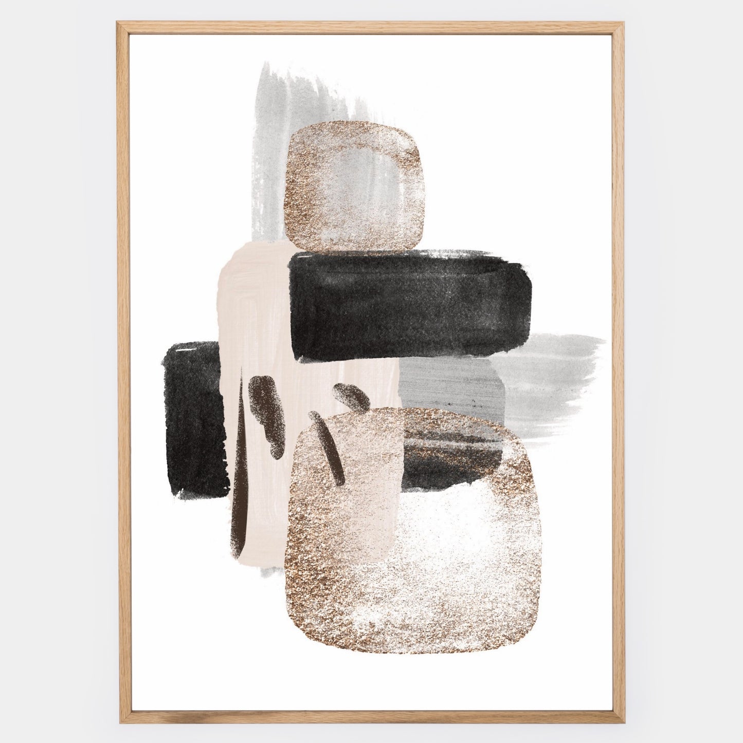 Abstraktní Plakát "Neutral Gold" No. 3