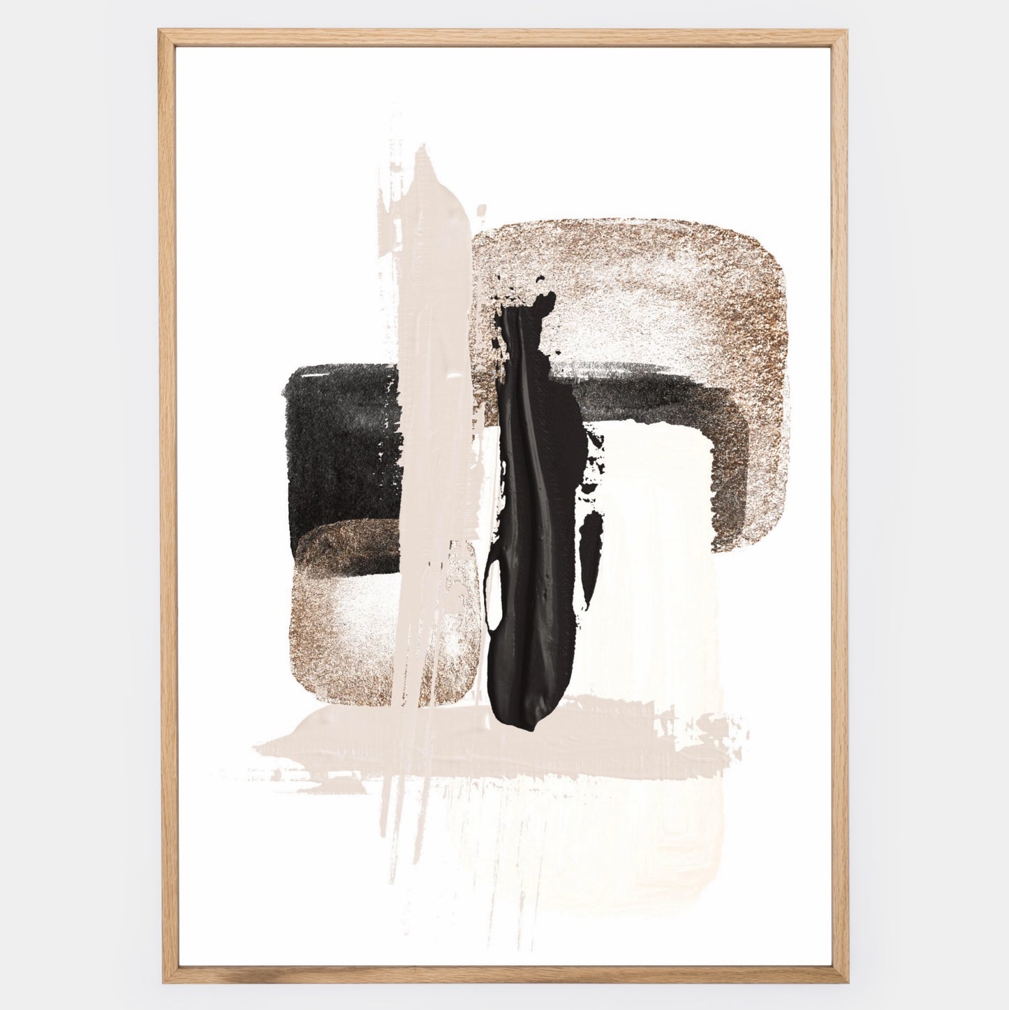 Abstraktní Plakát "Shapes with Gold" No. 2