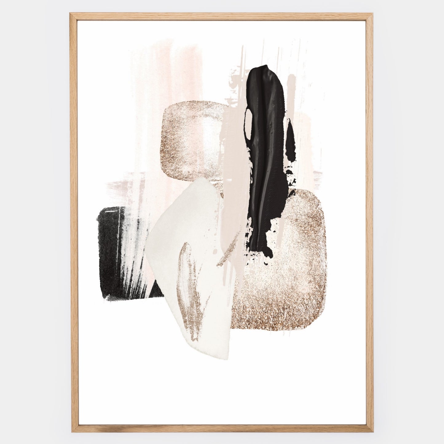 Abstraktní Plakát "Shapes with Gold" No. 3