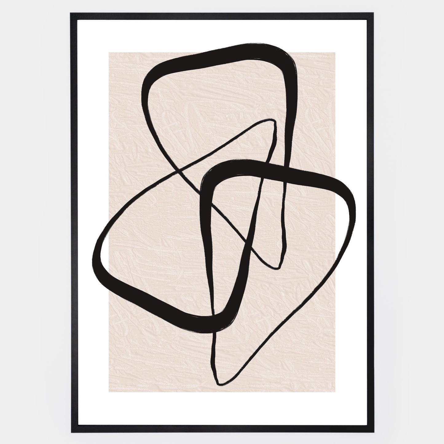 Abstraktní Plakát "Lines on Beige" No. 3