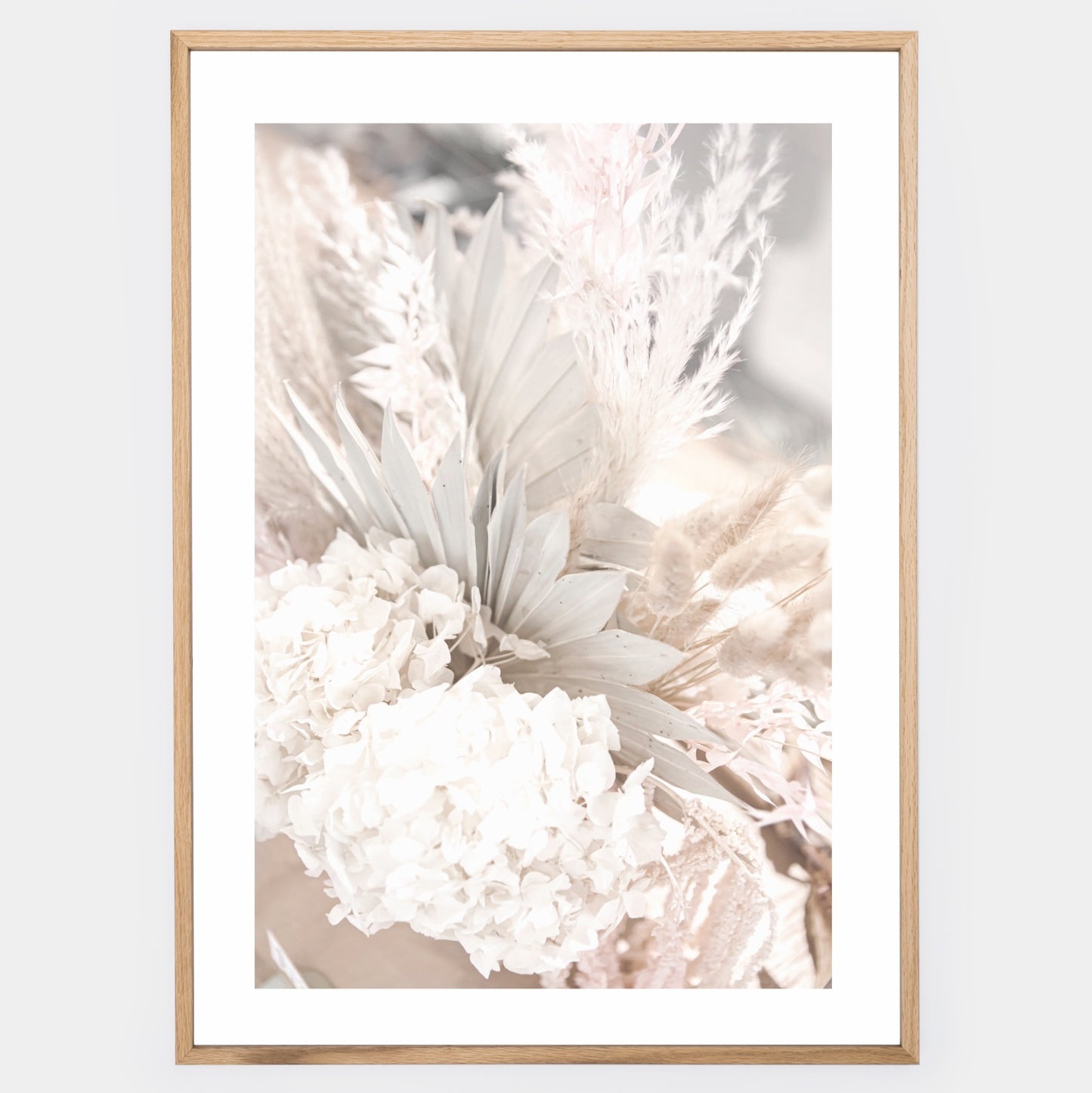 Boho poster with a photo of a bouquet