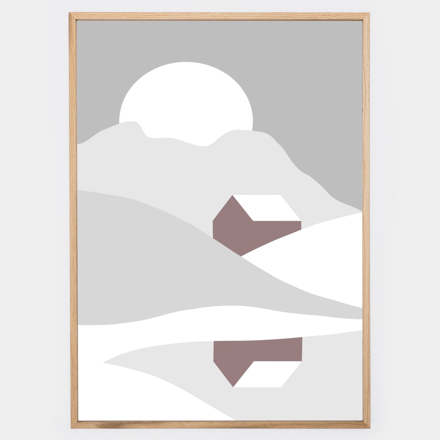 Boho Poster "Winter landscape" No. 1