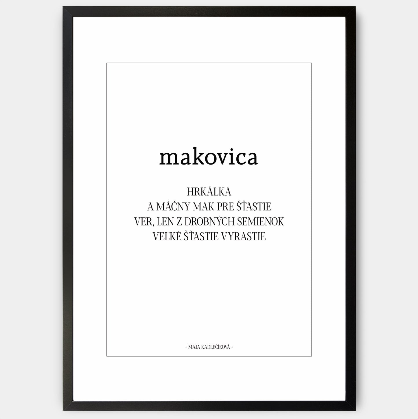 Plakát Makovica + text