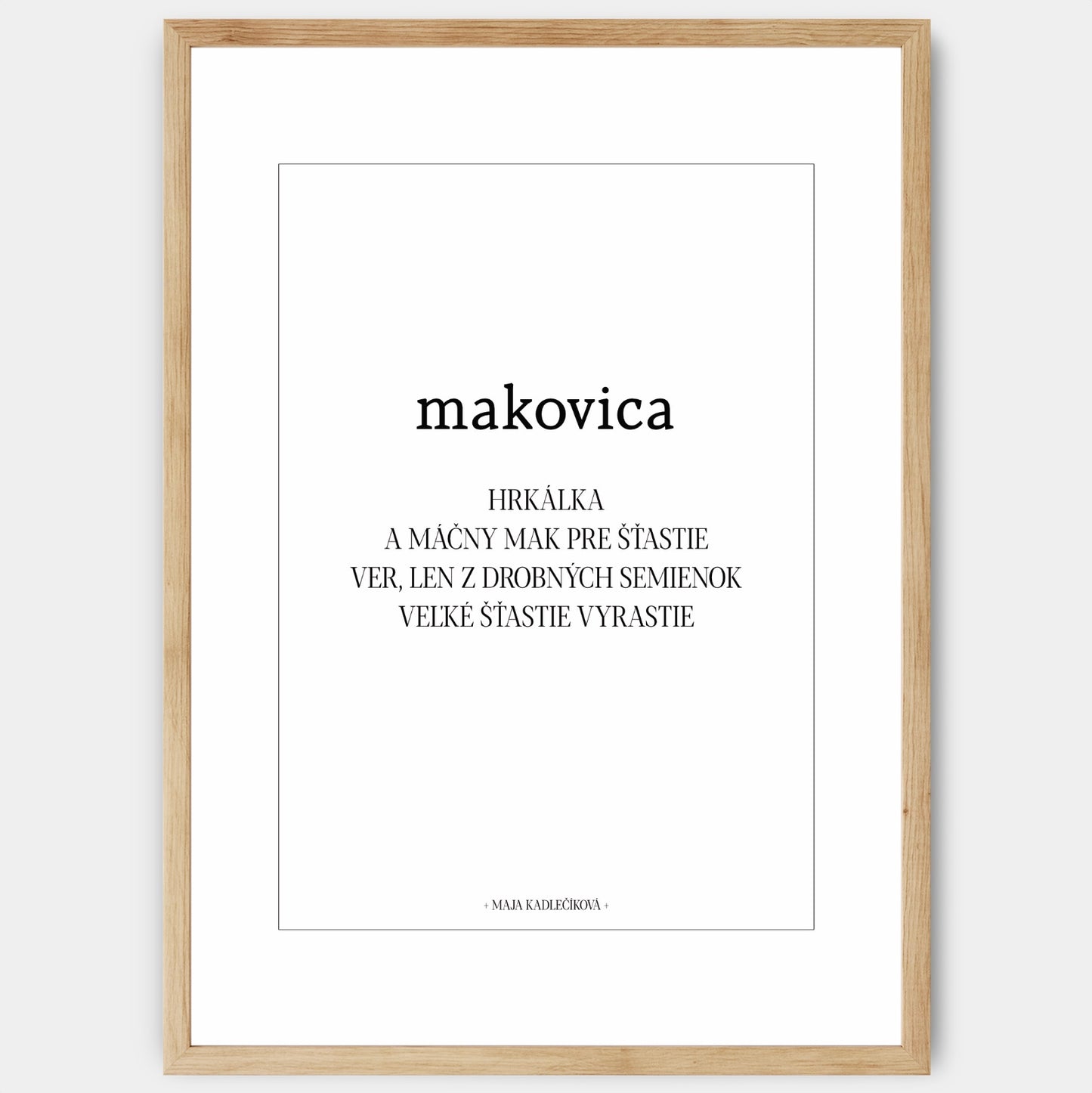 Plakát Makovica + text