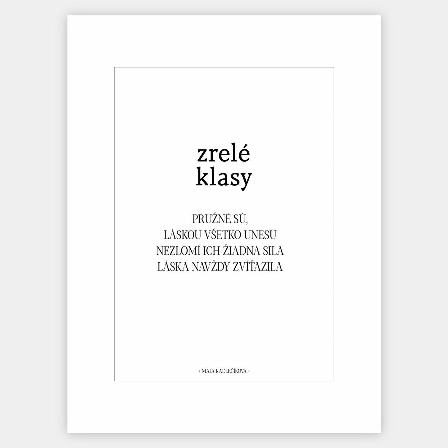 Plakát Zralé klasy + text