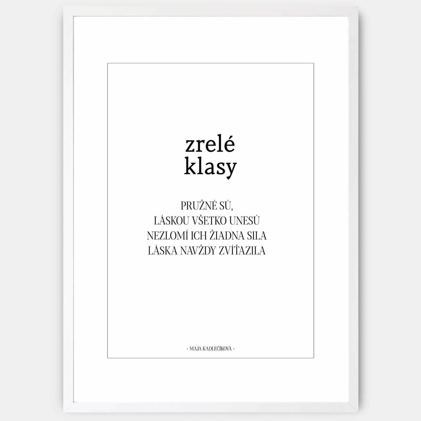 Plakát Zralé klasy + text