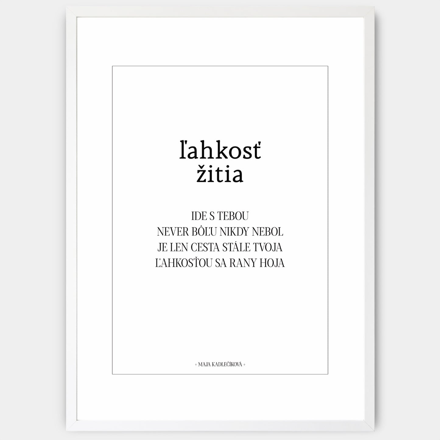 Plakát Lehkost + text