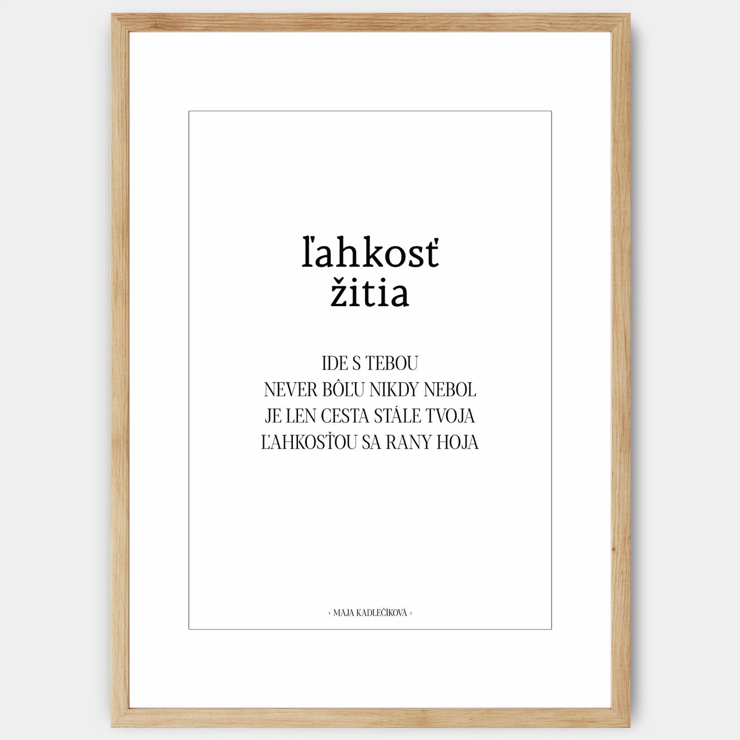 Plakát Lehkost + text