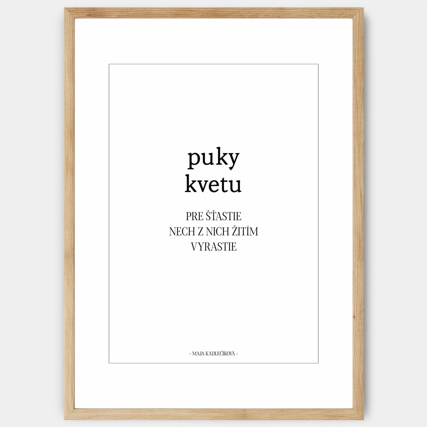 Plakát Puky květu + text
