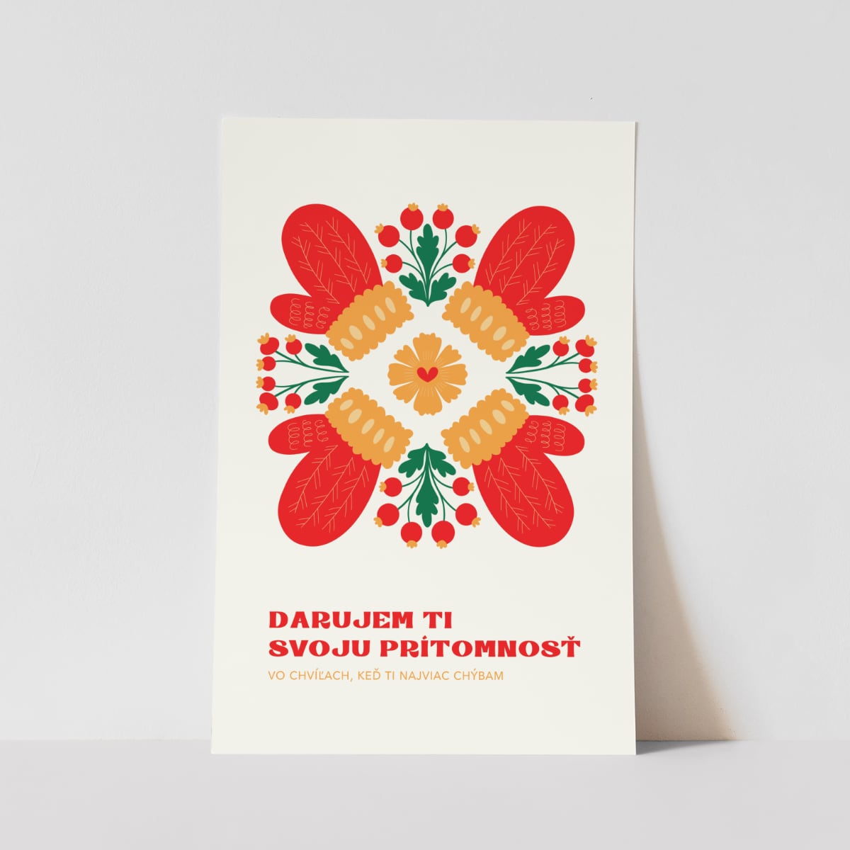 Digitální plakát - Daruji ti přítomnost