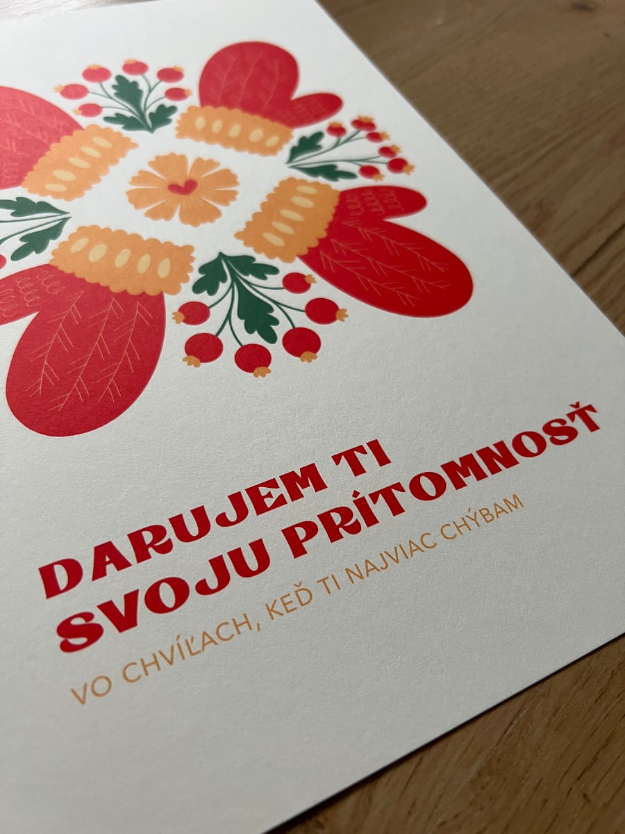 Digitální plakát - Daruji ti přítomnost