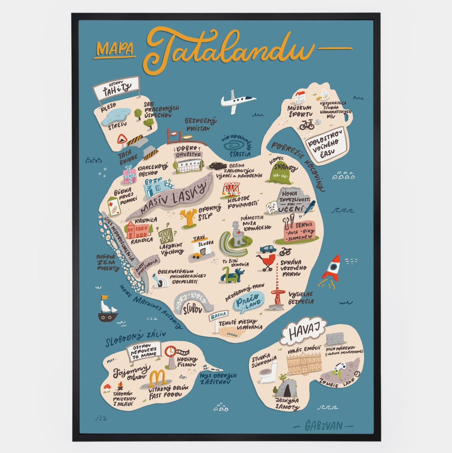 Plakát Mapa Tatalandu