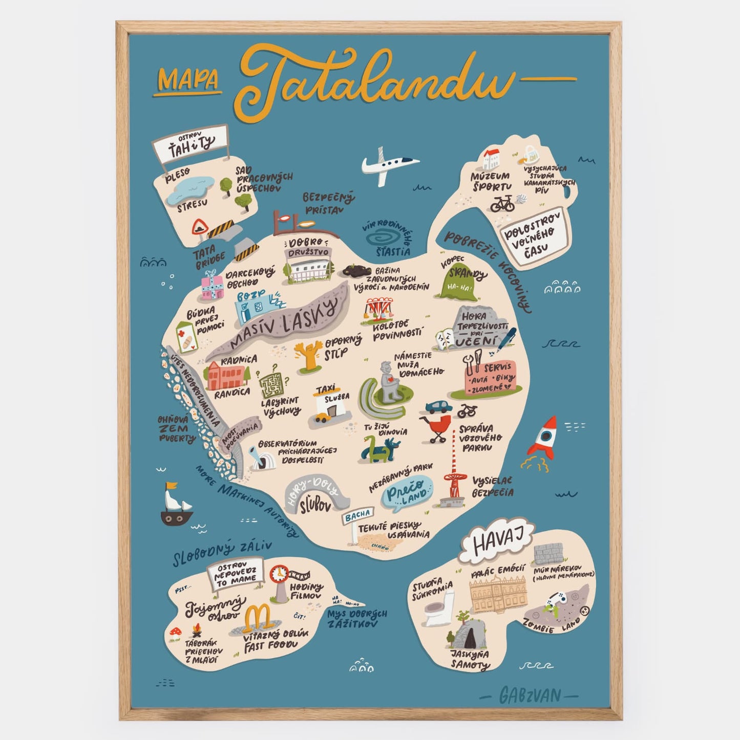 Plakát Mapa Tatalandu