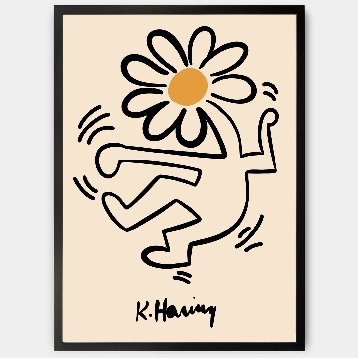 Plagát Flowerhead | Keith Haring