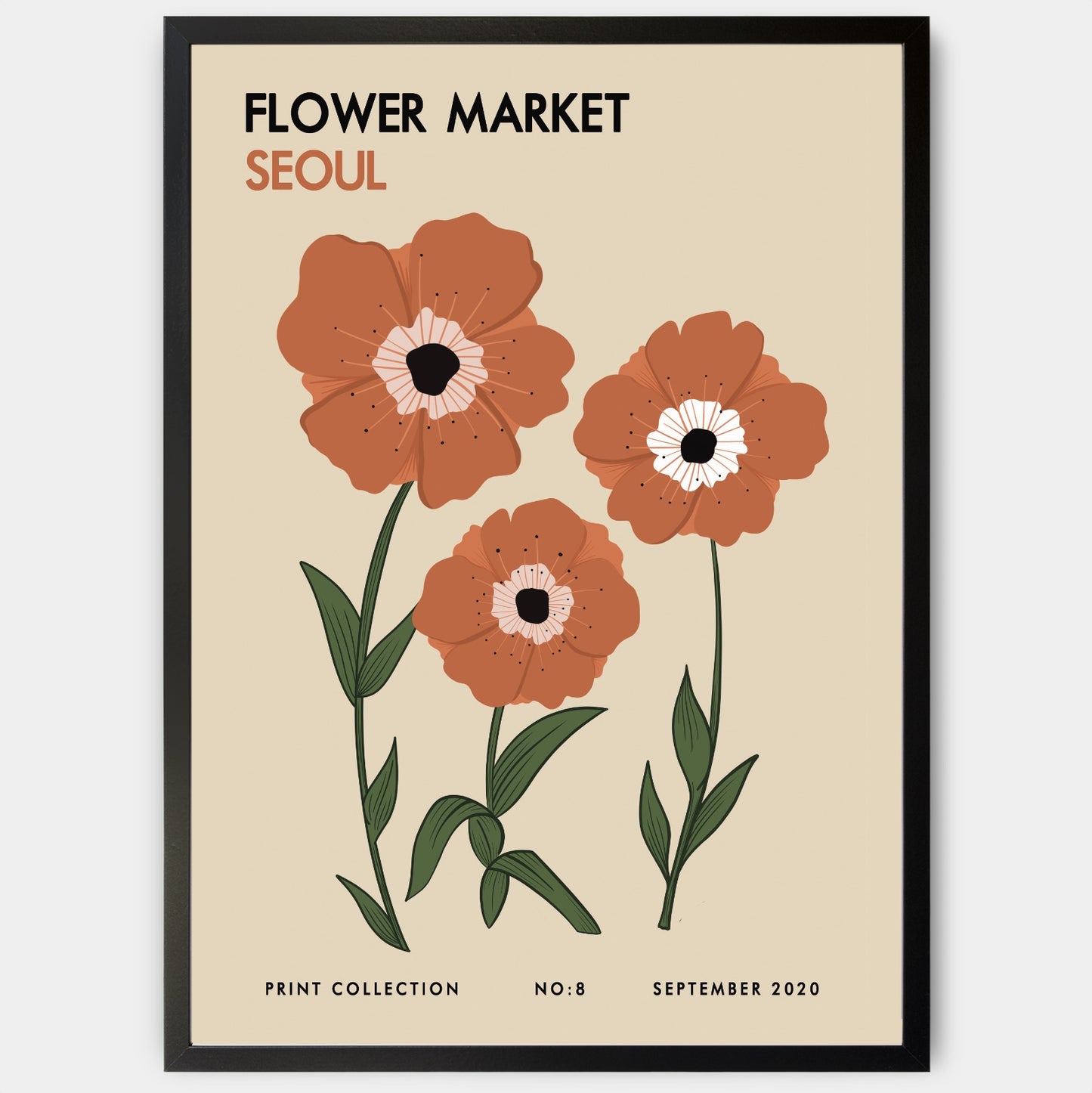 Plakát Flower Market Seoul