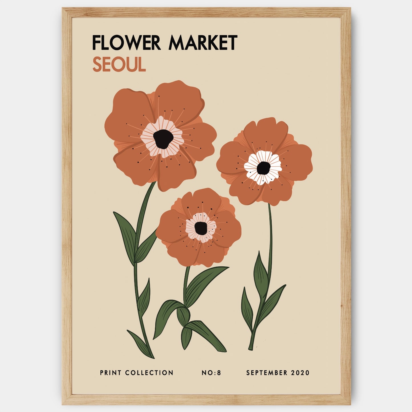 Plakát Flower Market Seoul