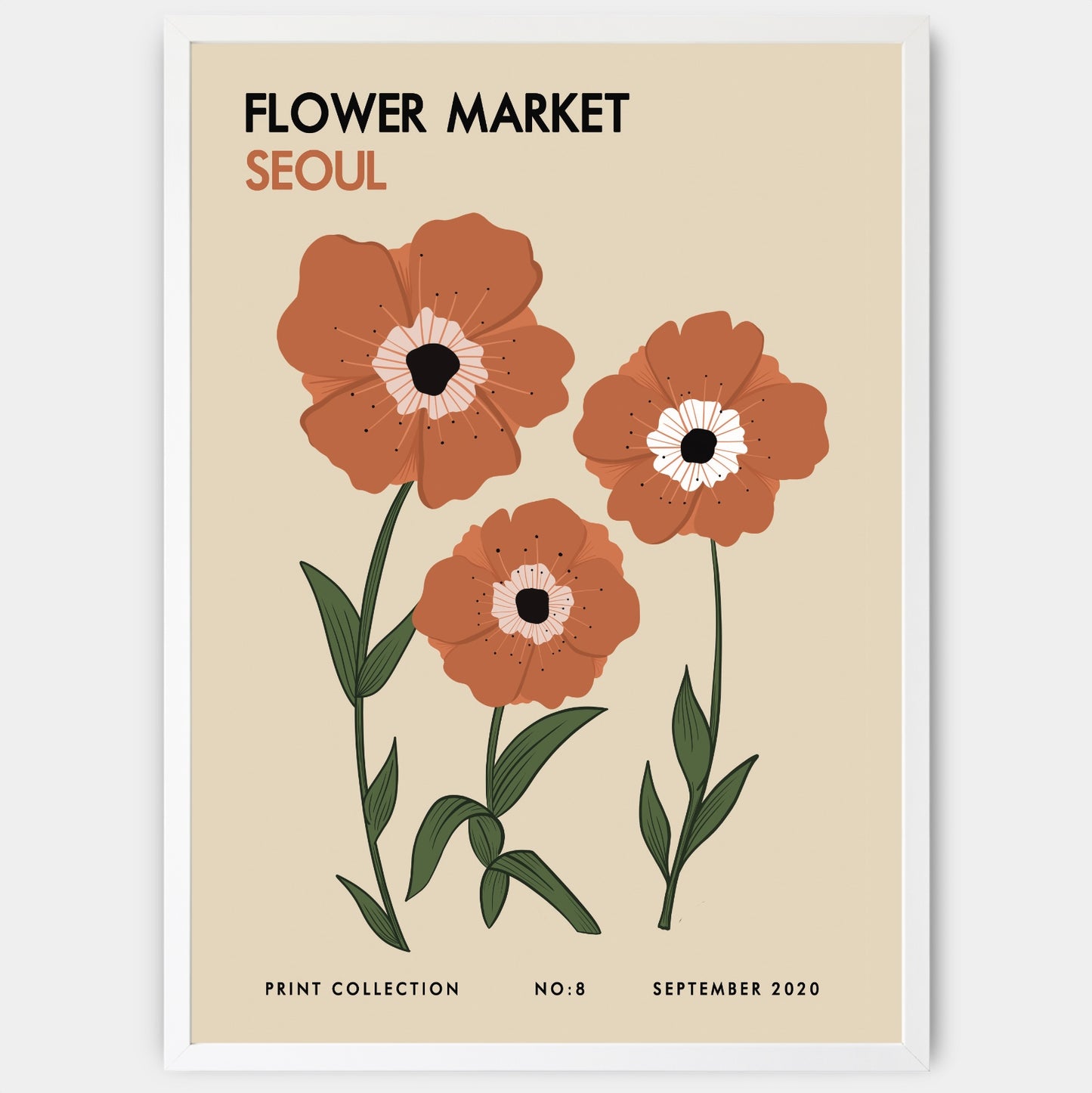 Plakát Flower Market Seoul