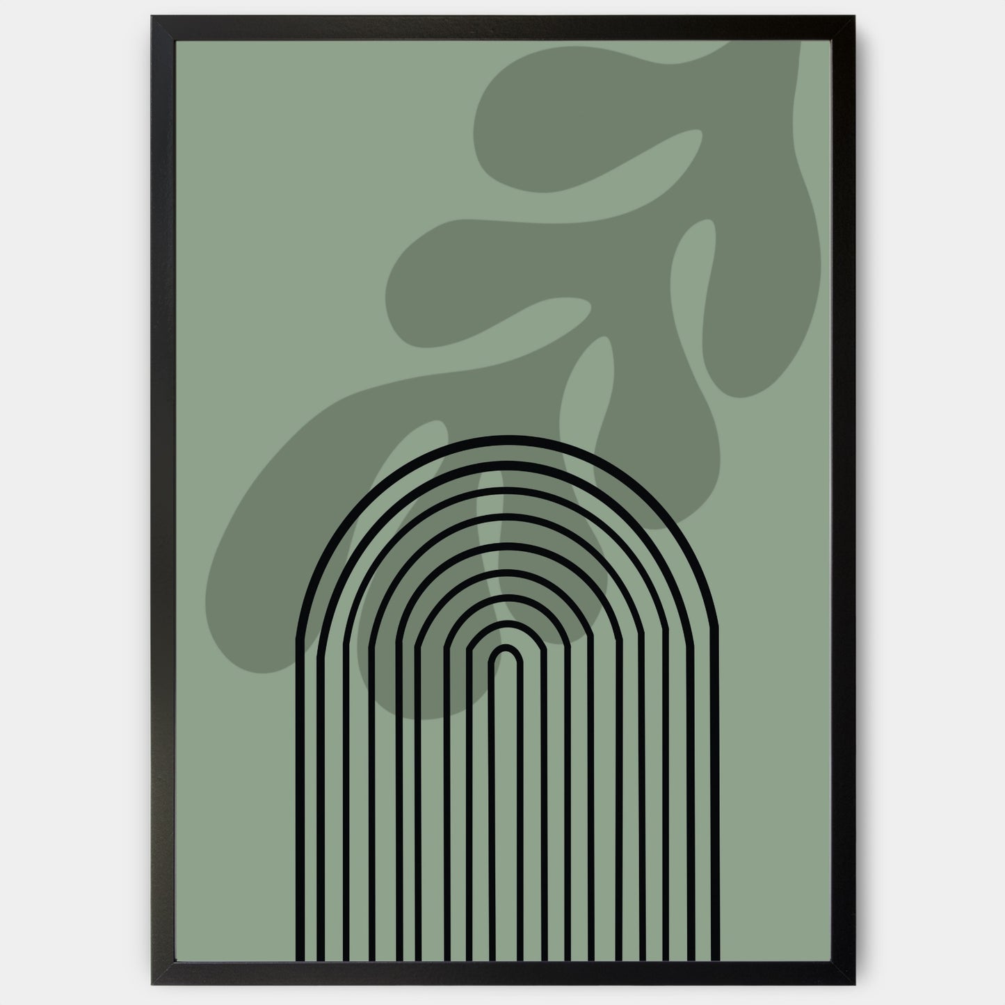 Boho in Green Poster