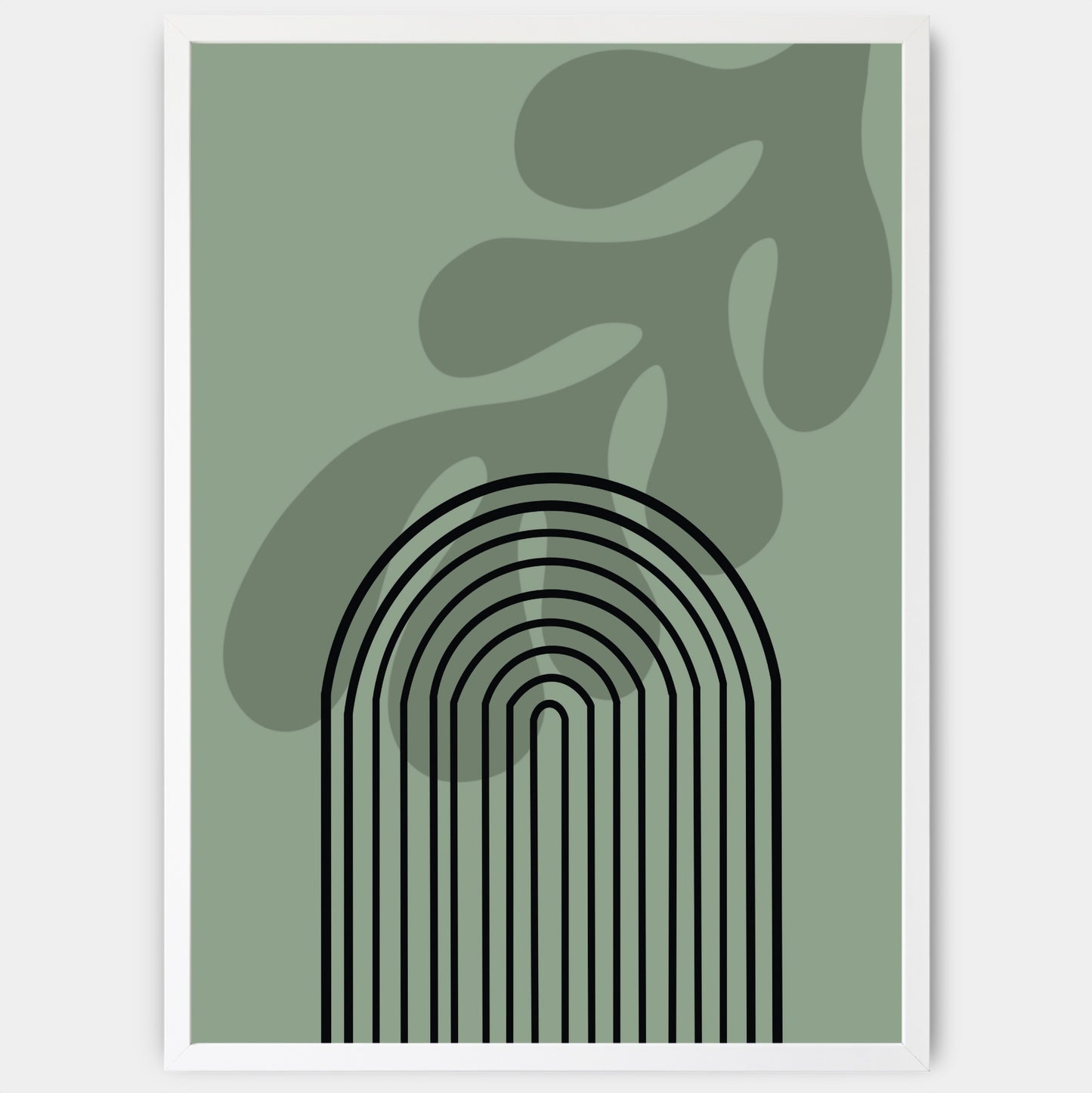 Boho in Green Poster