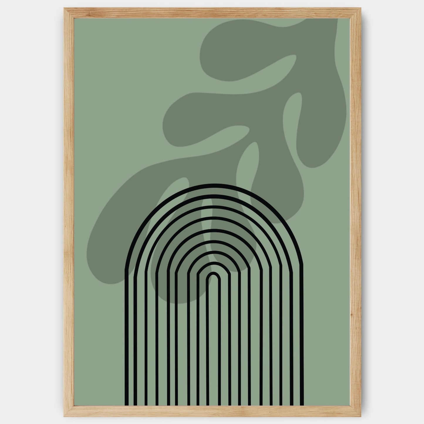 Boho in Green Poster