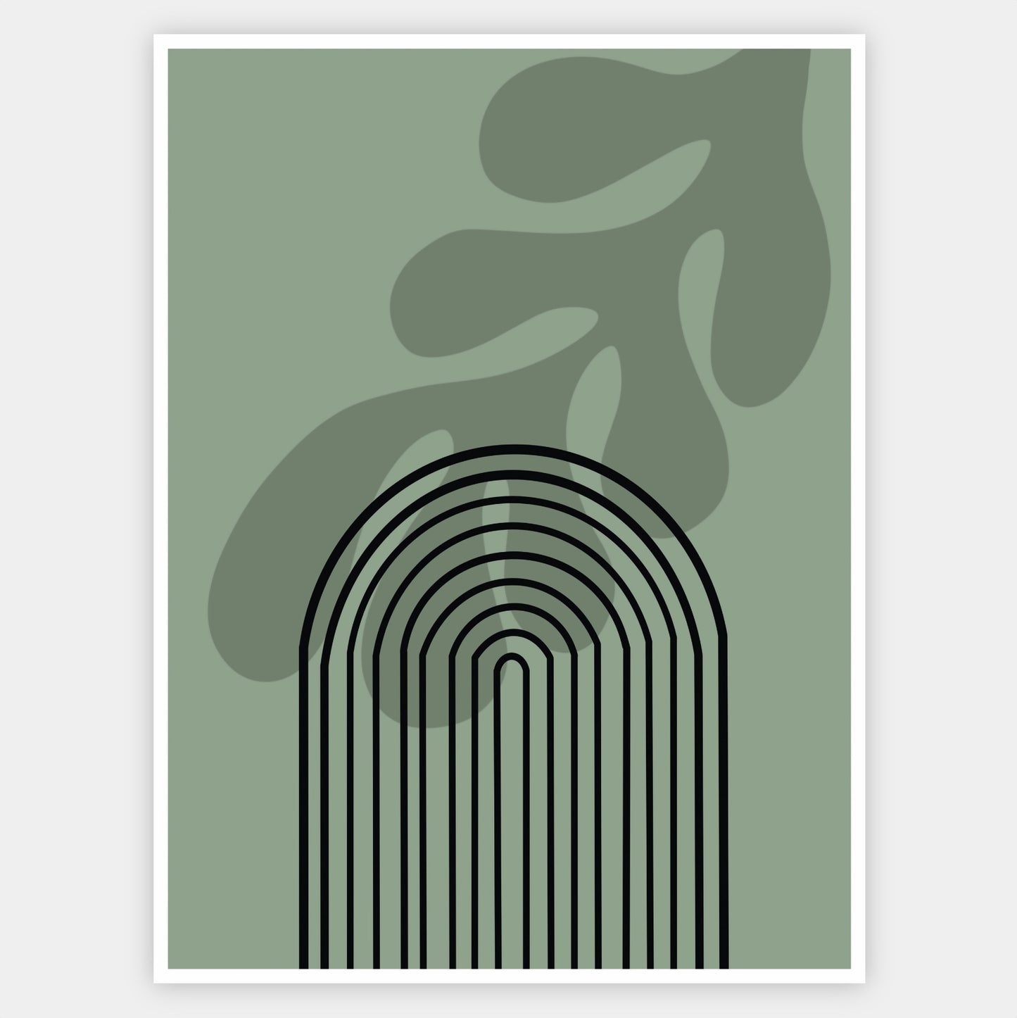 Boho in Green Poster