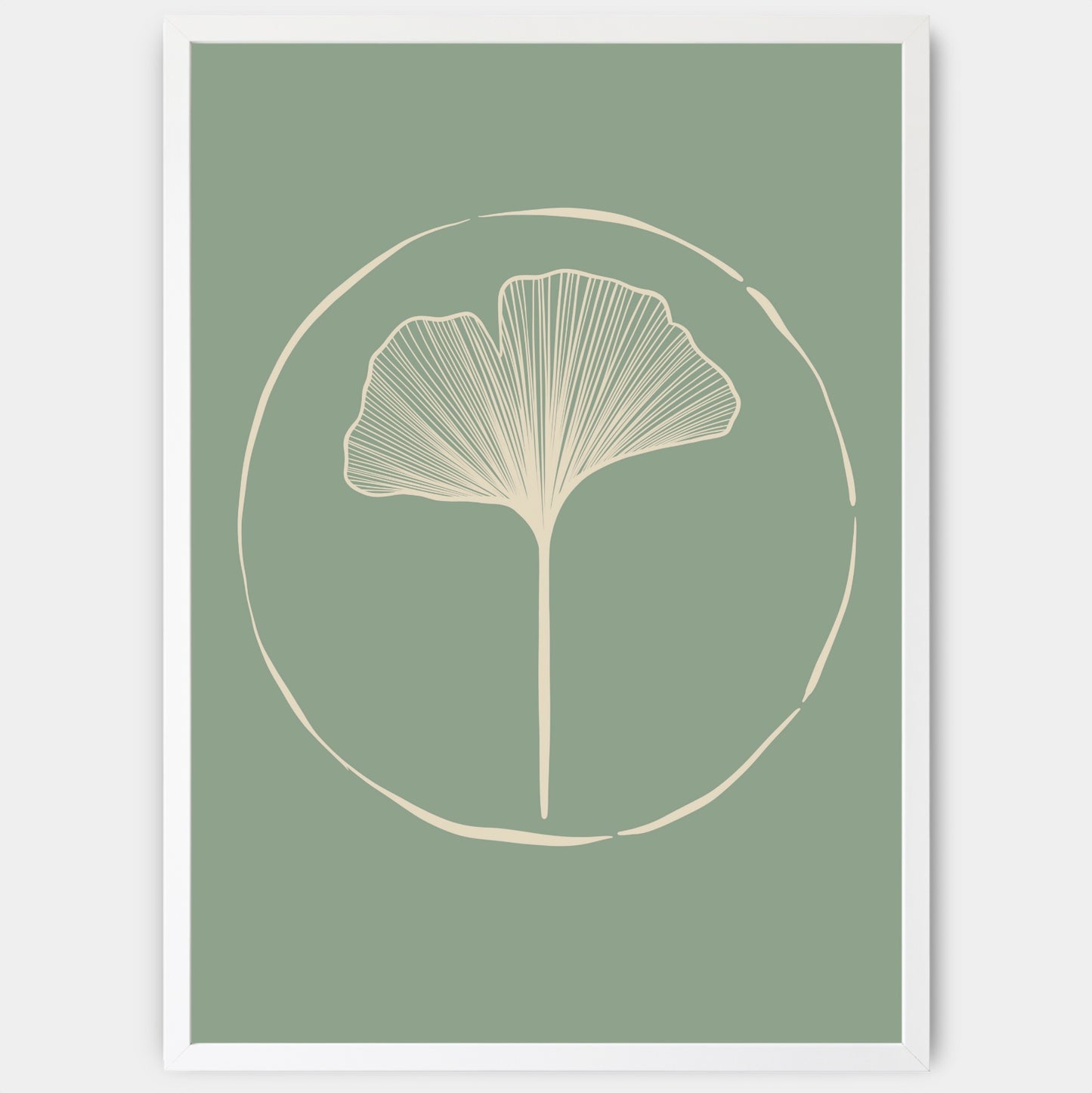 Plakát Ginkgo Leave in Green