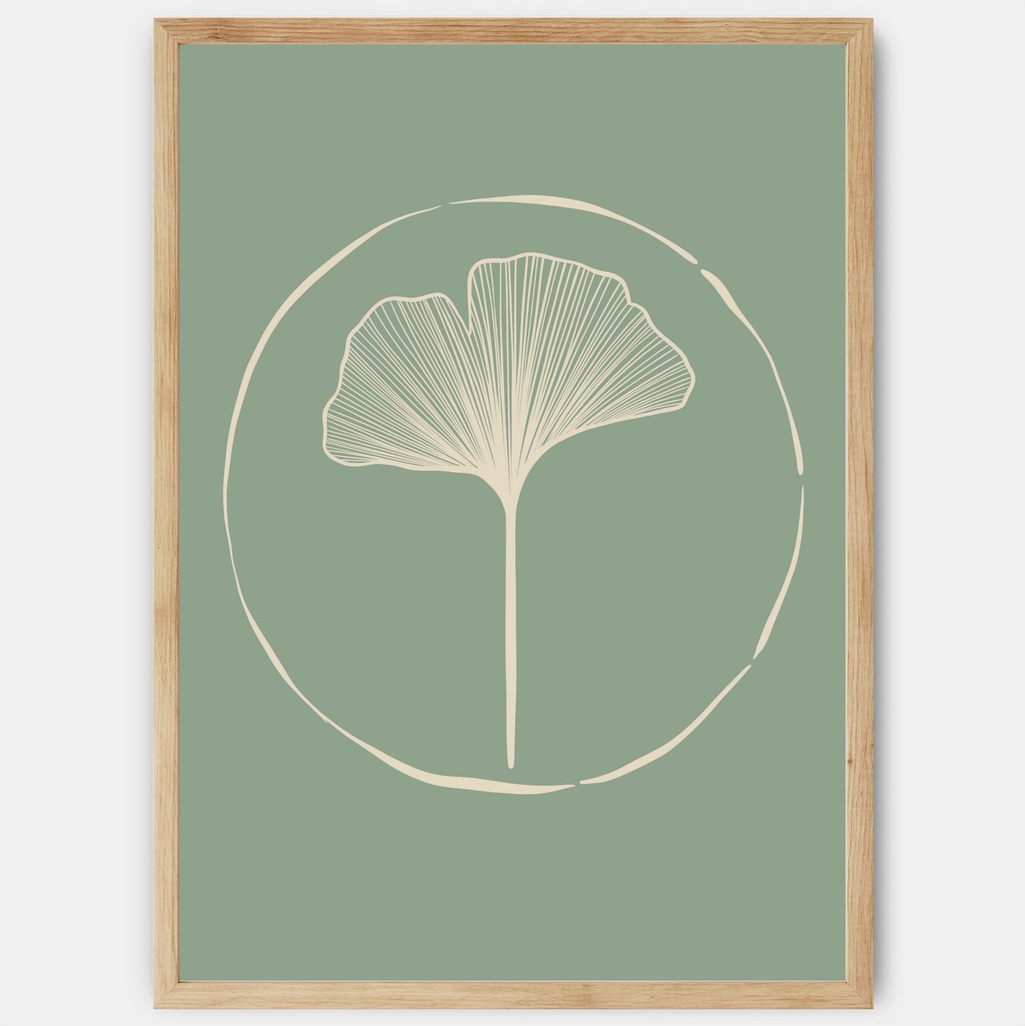 Plakát Ginkgo Leave in Green