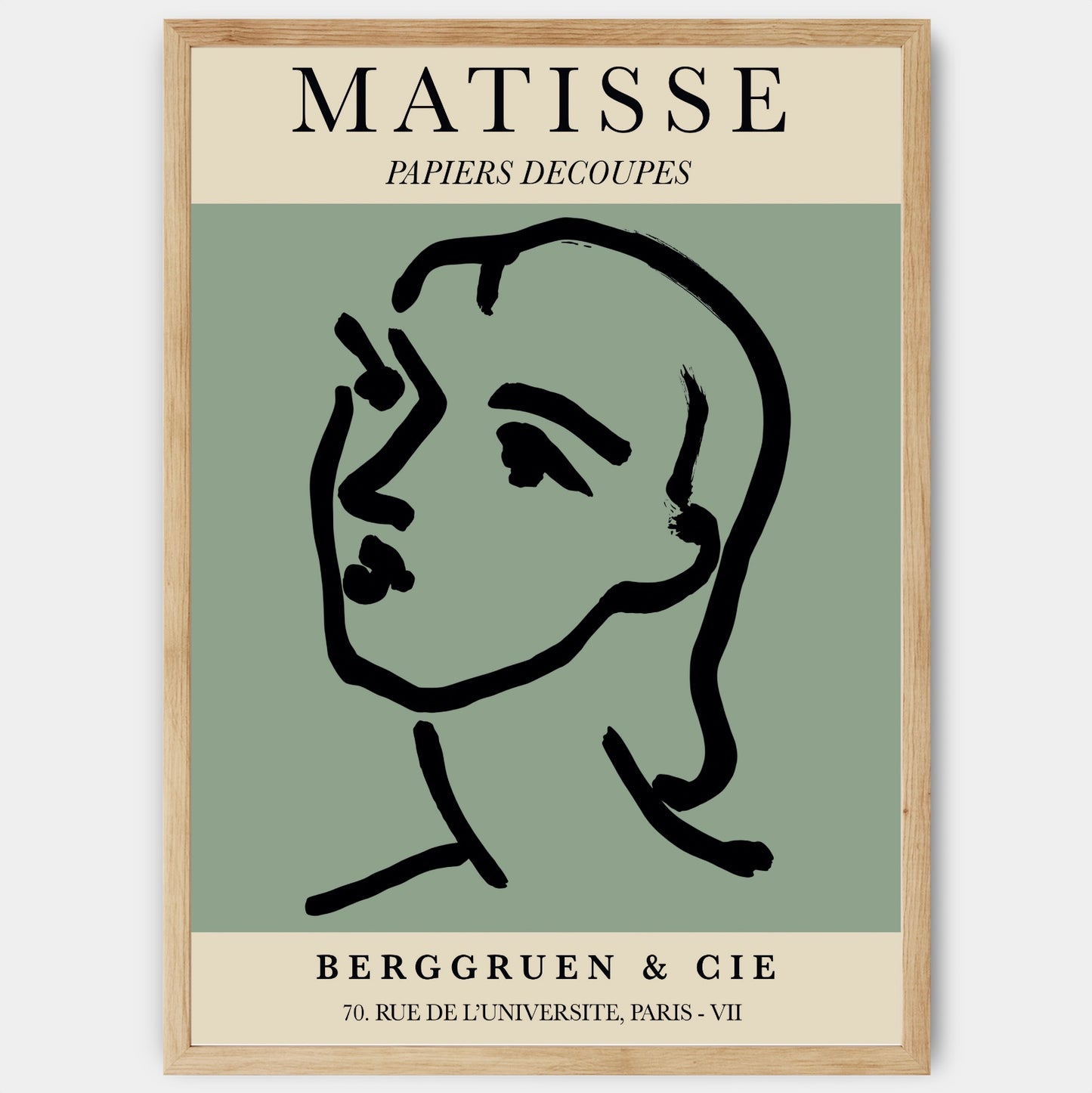 Plakát Head in Green | Matisse