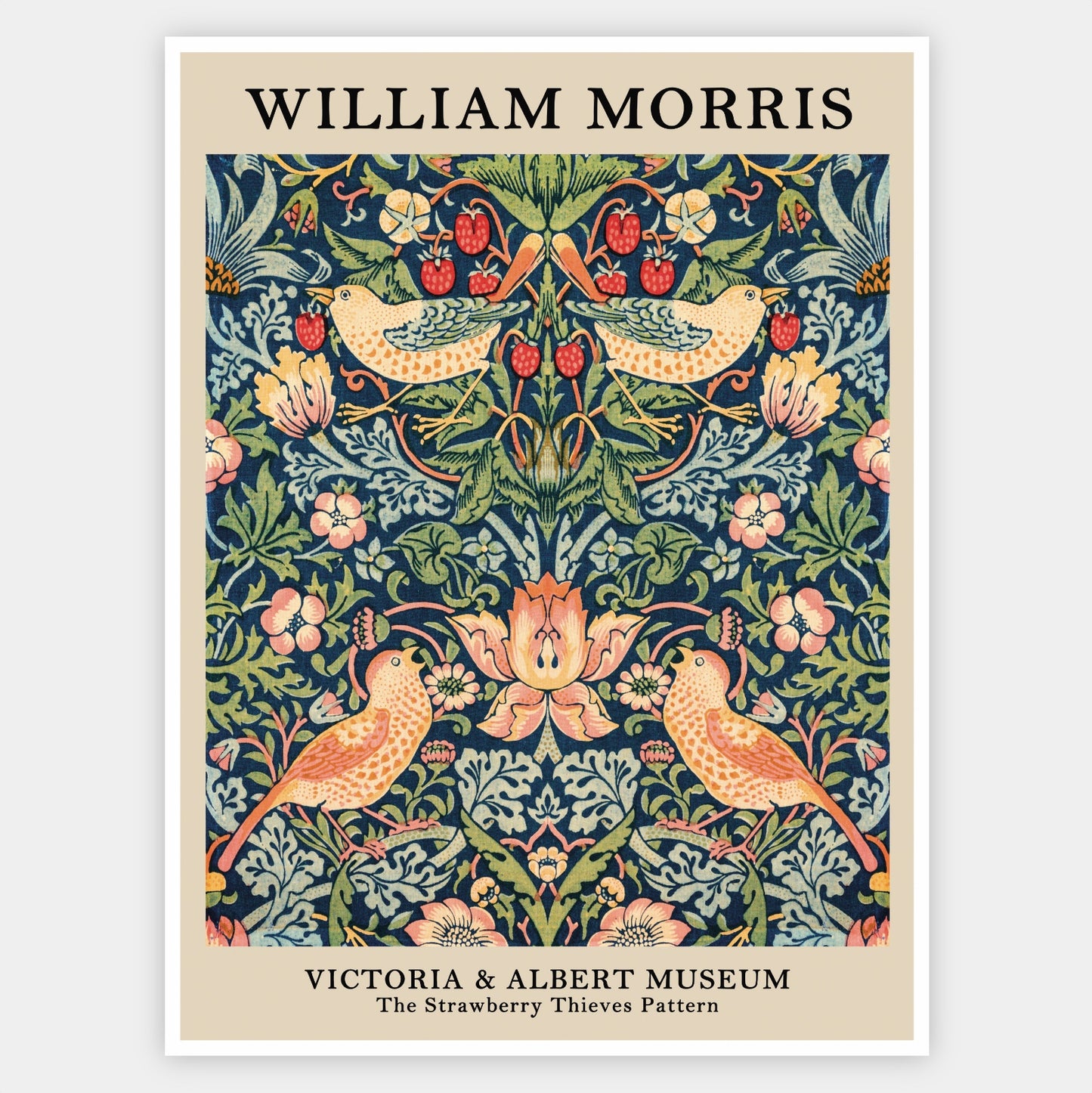 Plakát The Strawberry Thieves Pattern | William Morris