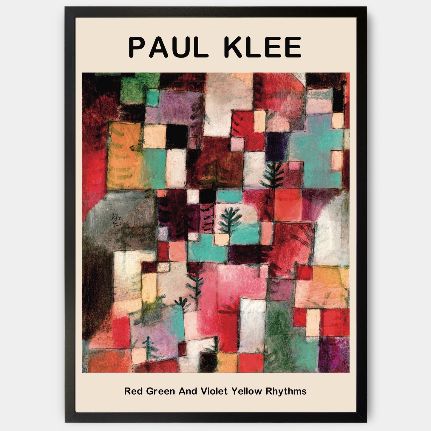 Plakát Red Green And Violet Yellow | Paul Klee