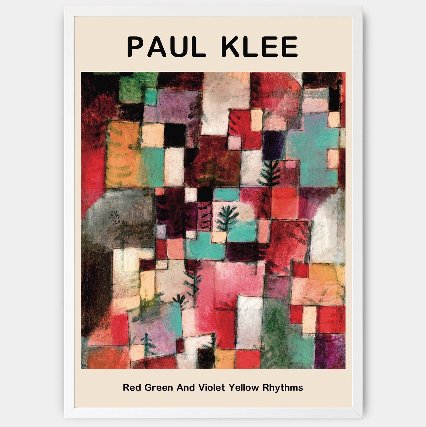 Plakát Red Green And Violet Yellow | Paul Klee