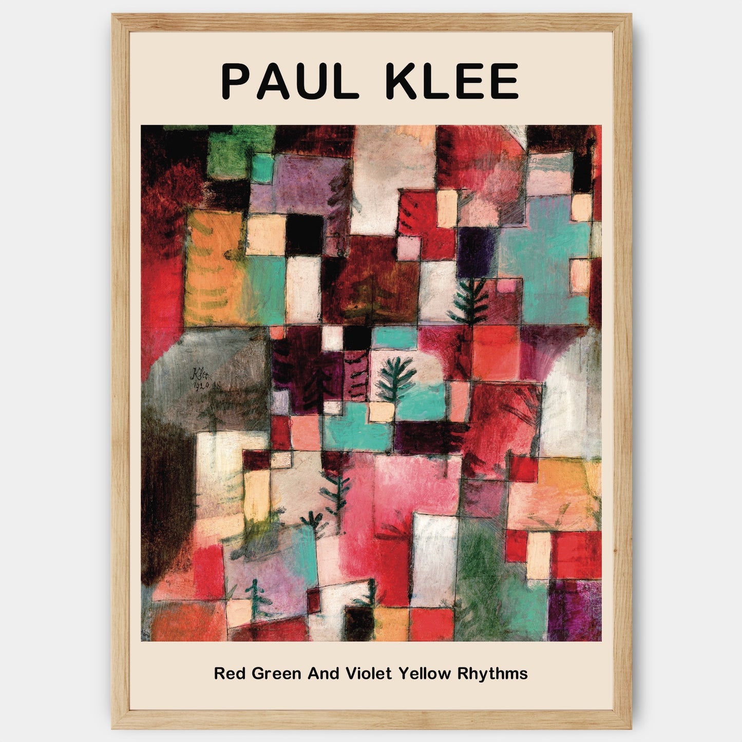 Plakát Red Green And Violet Yellow | Paul Klee