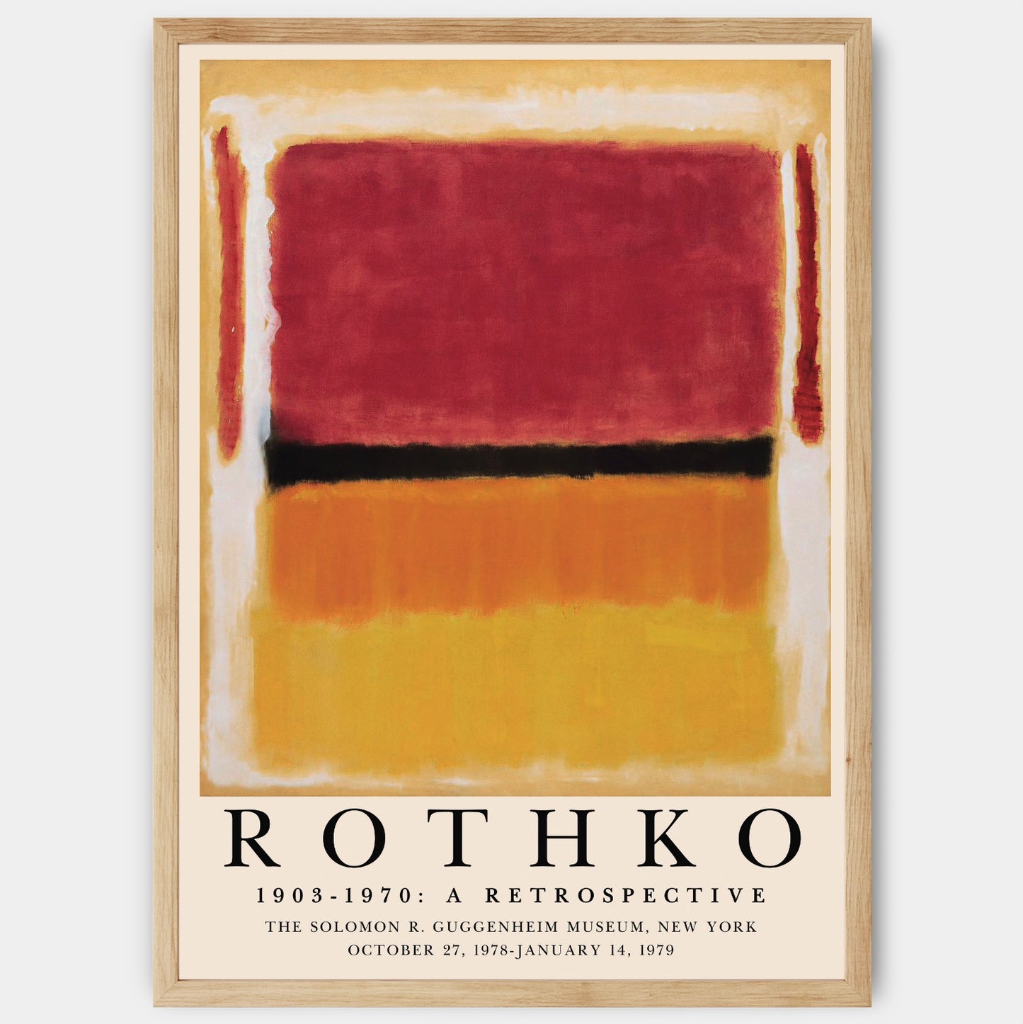 Plakát A Retrospective | Mark Rothko