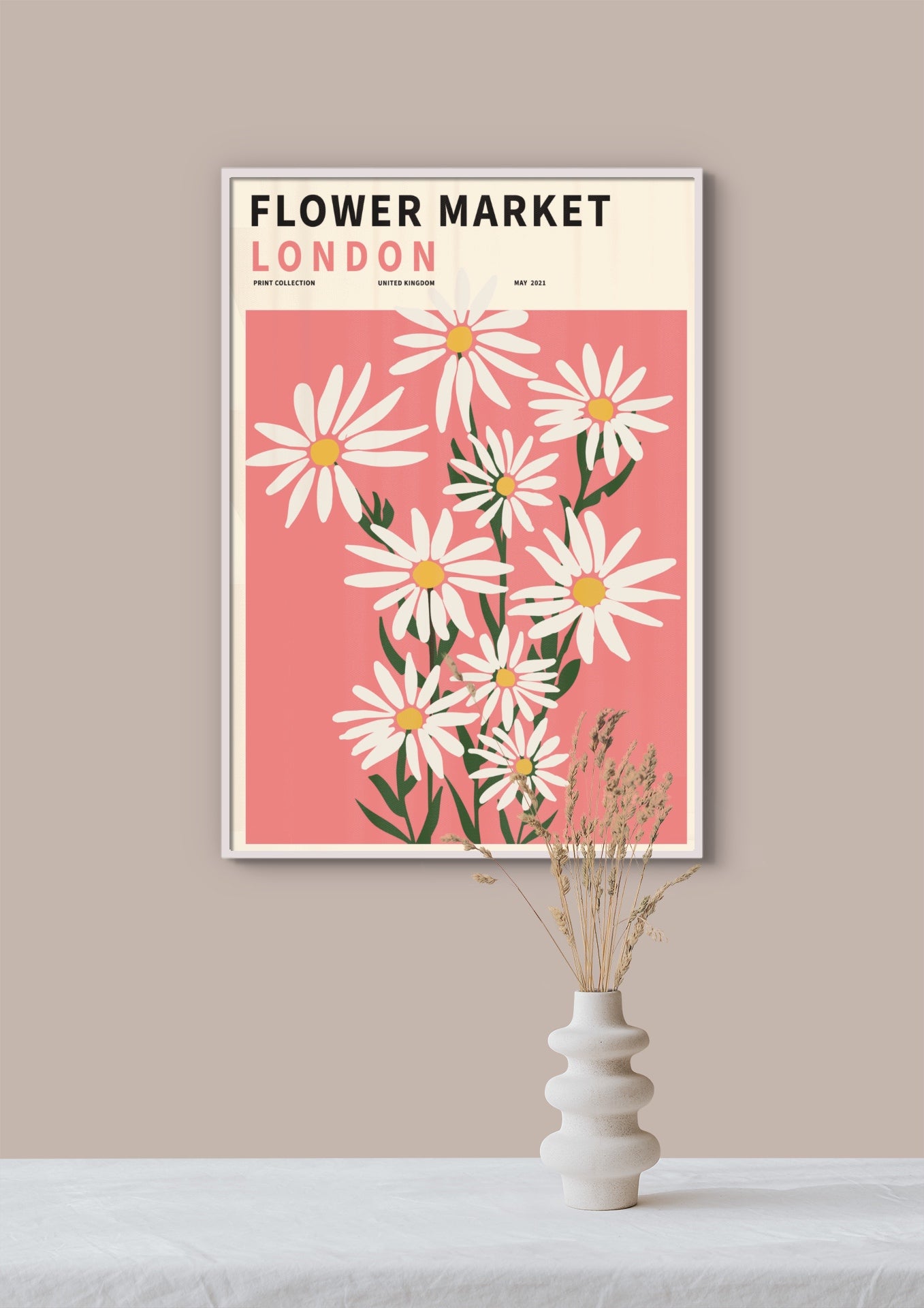 Plagát Flower Market London