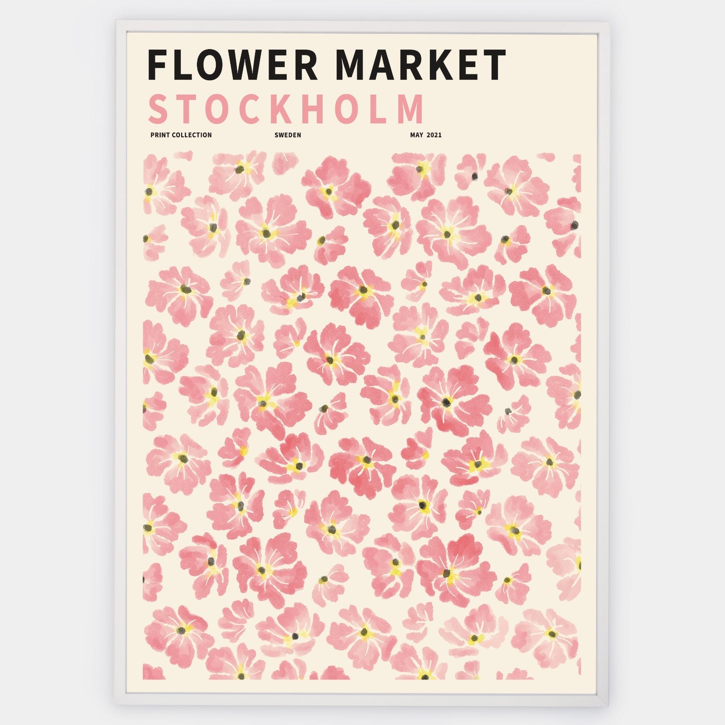 Plakát Flower Market Stockholm