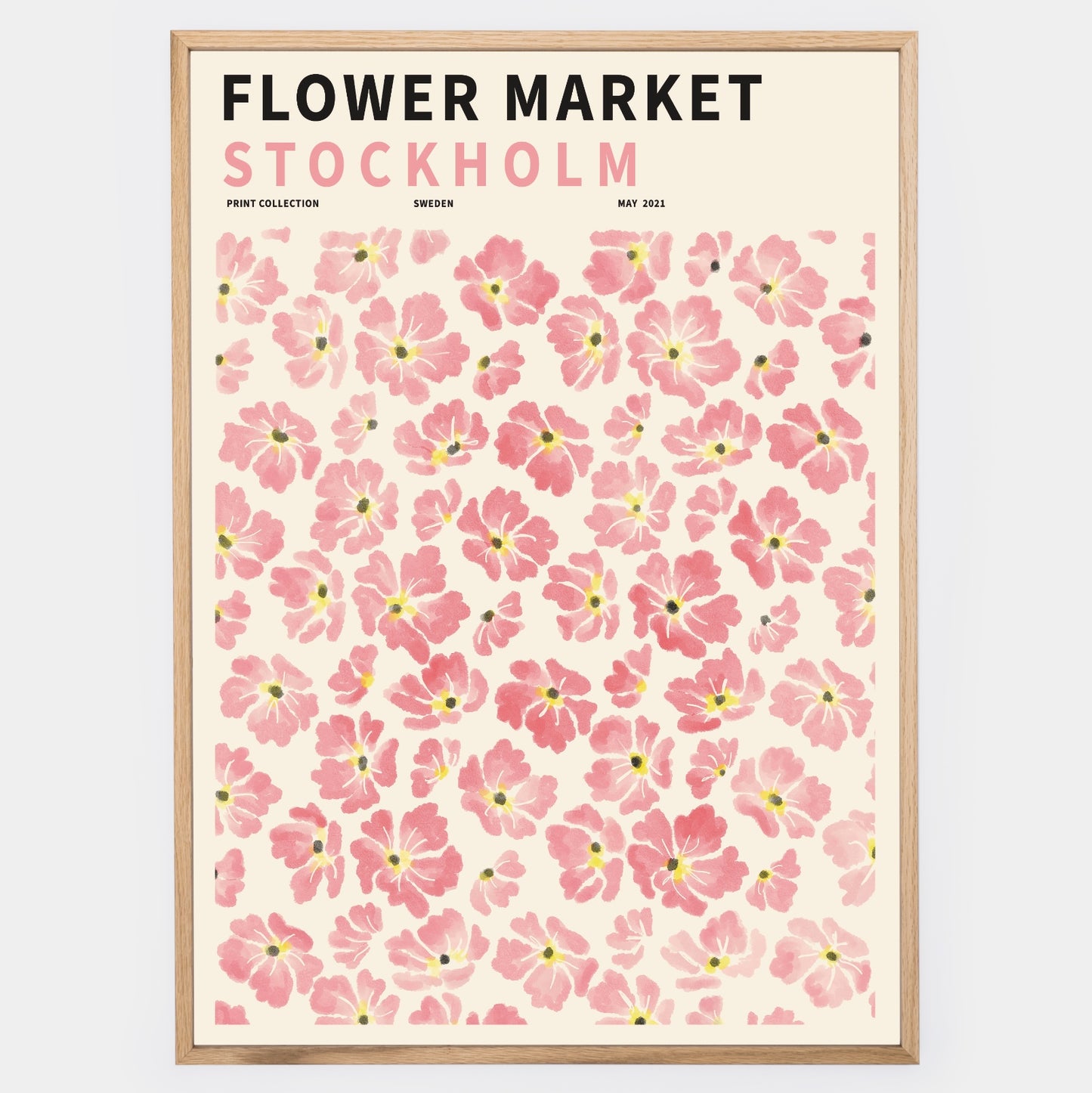 Plakát Flower Market Stockholm