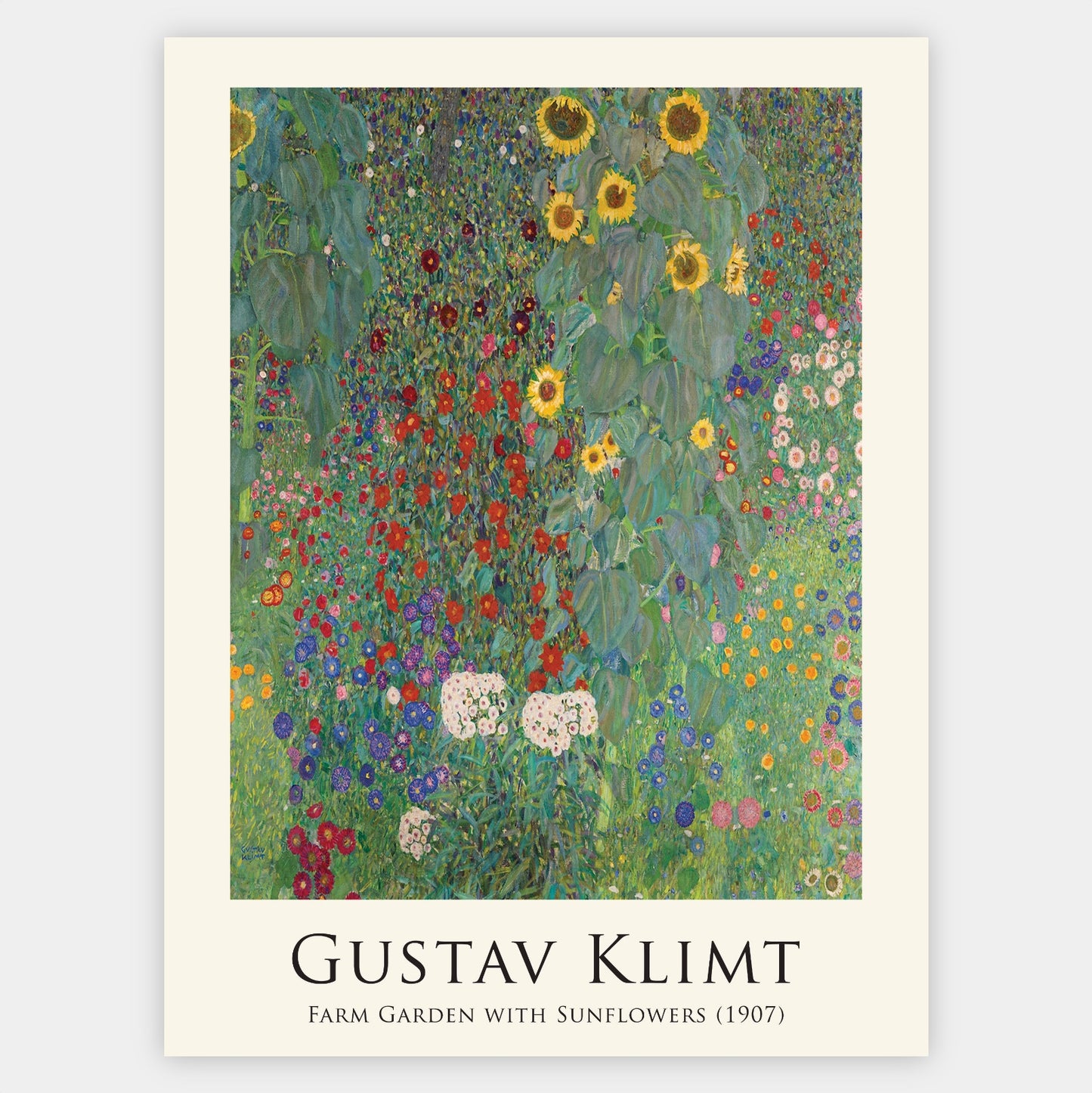 Plakát Farm Garden with Sunflowers | Gustav Klimt