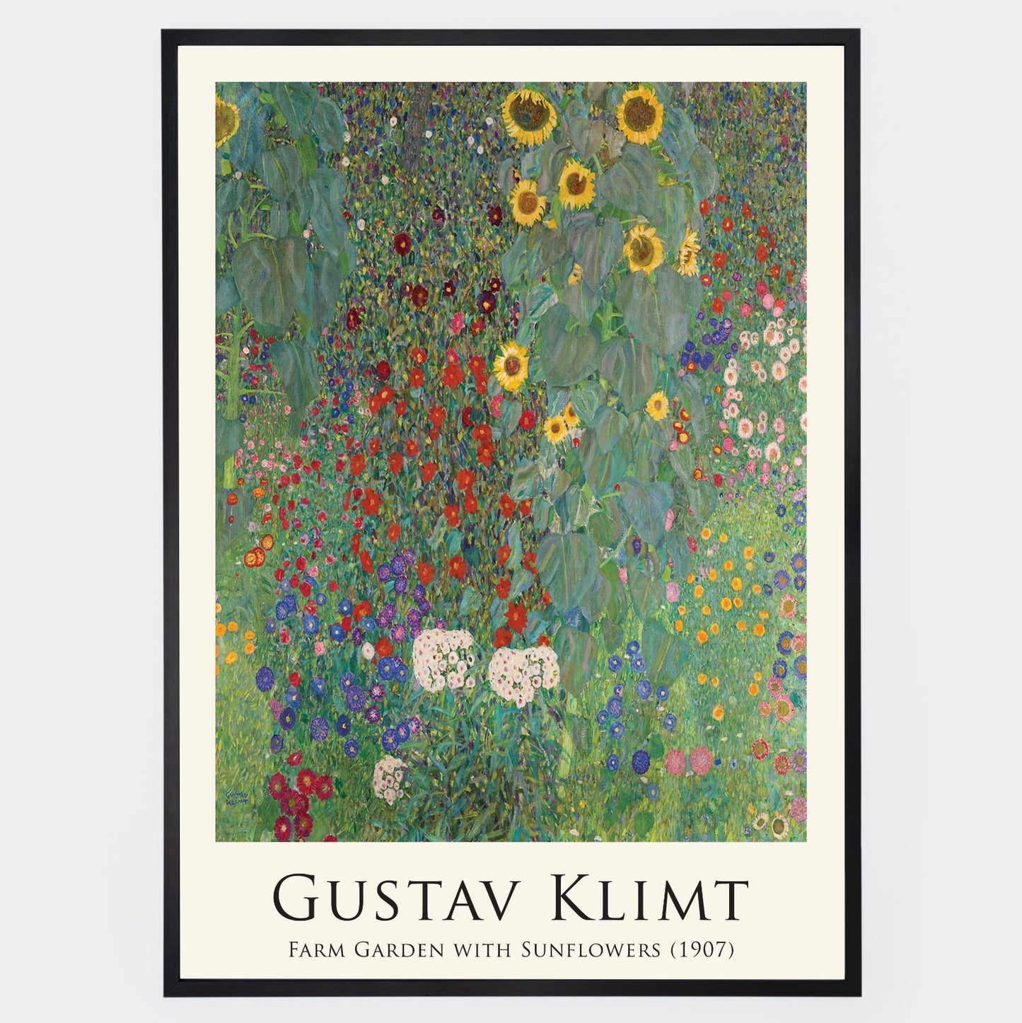 Plakát Farm Garden with Sunflowers | Gustav Klimt