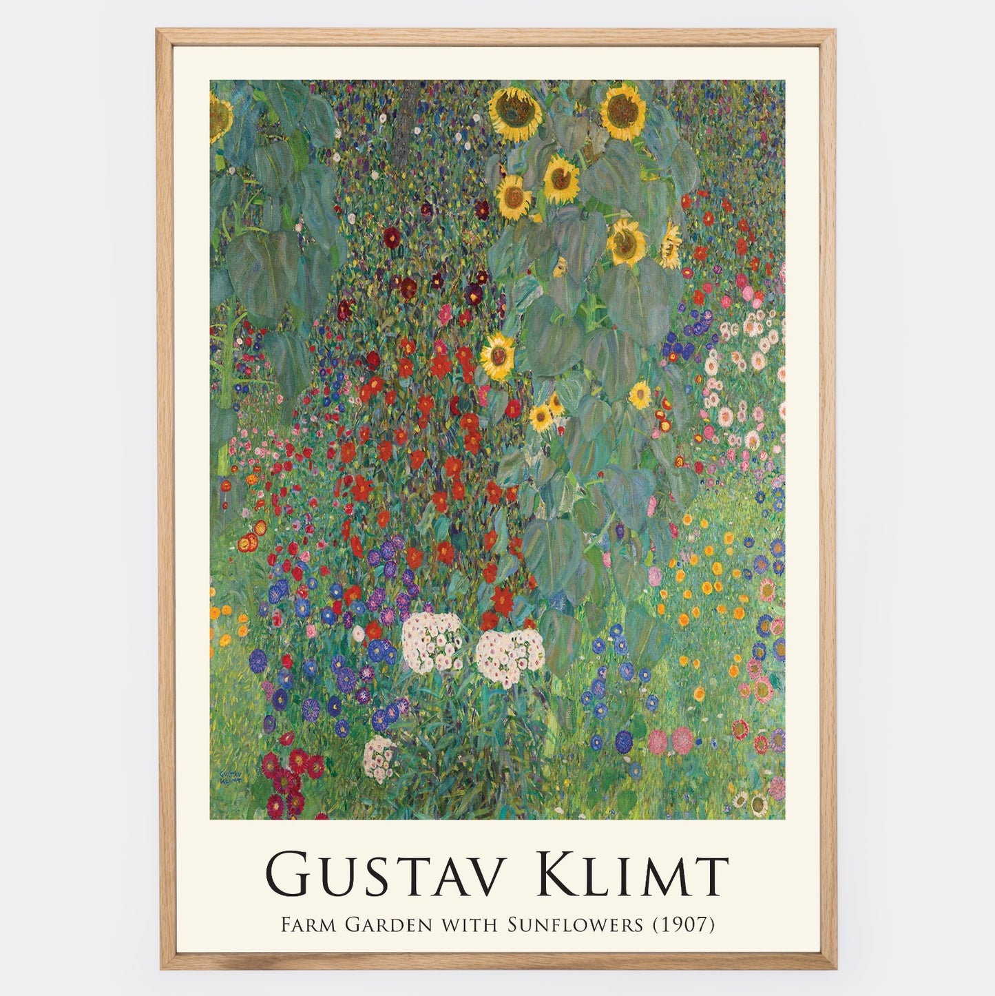 Plakát Farm Garden with Sunflowers | Gustav Klimt
