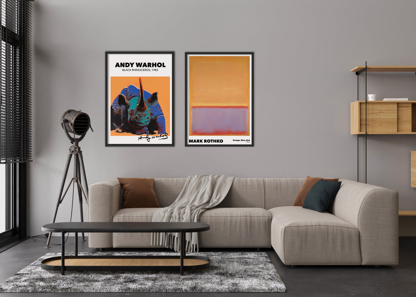 Plakát Black Rhinoceros | Andy Warhol