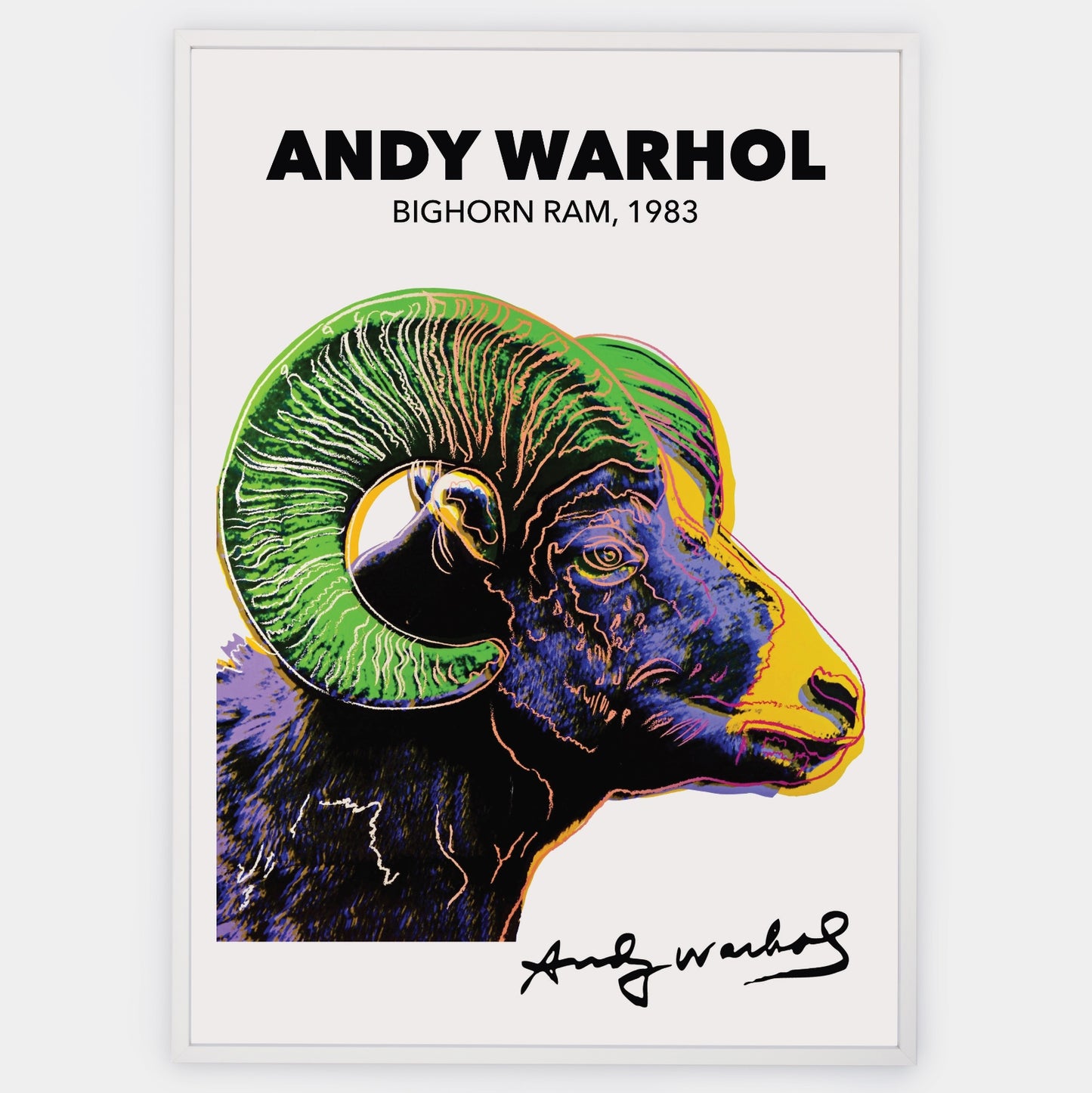 Plakát Bighorn Ram | Andy Warhol