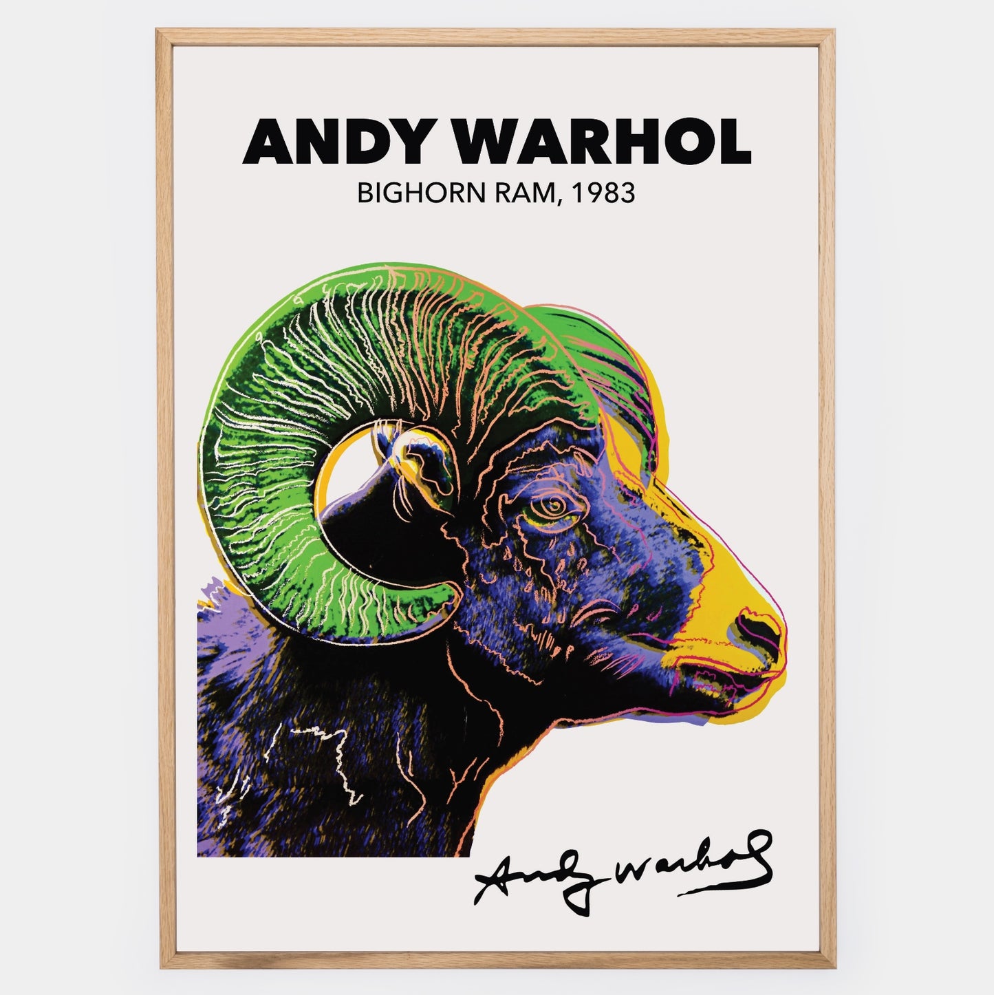 Plakát Bighorn Ram | Andy Warhol