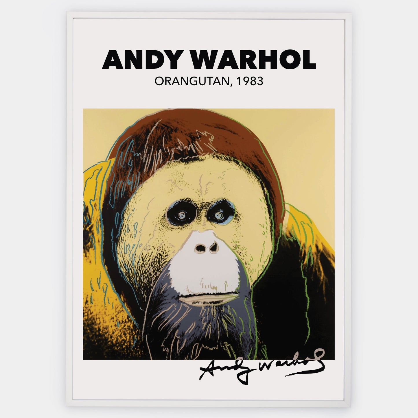 Plakát Orangutan | Andy Warhol