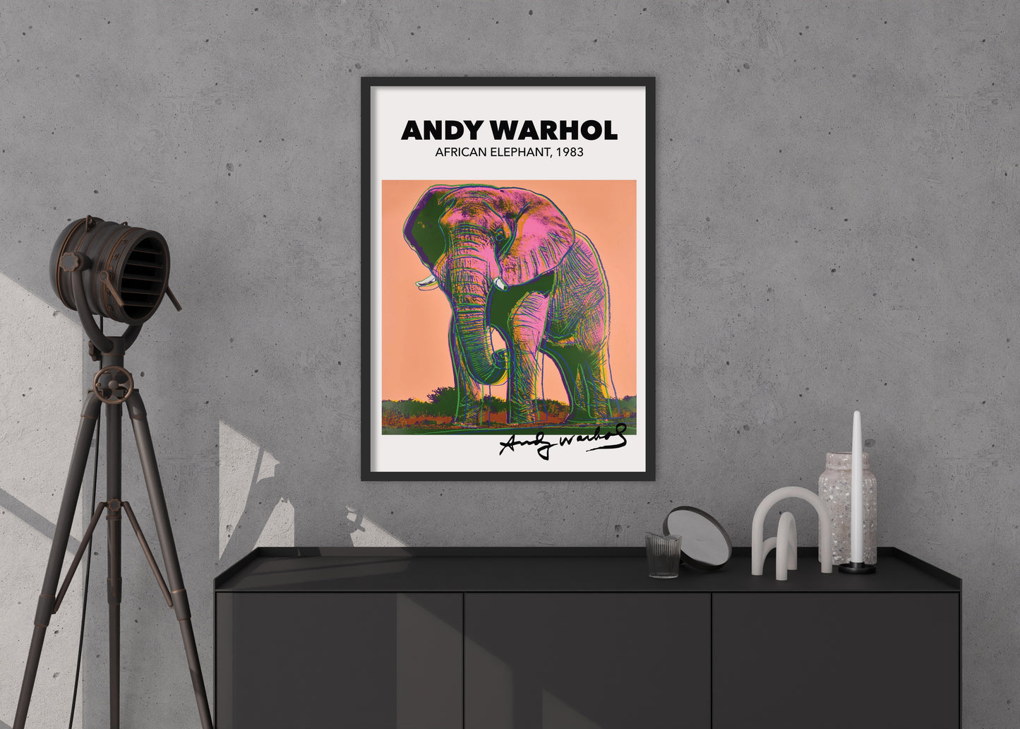 Plakát African Elephant | Andy Warhol