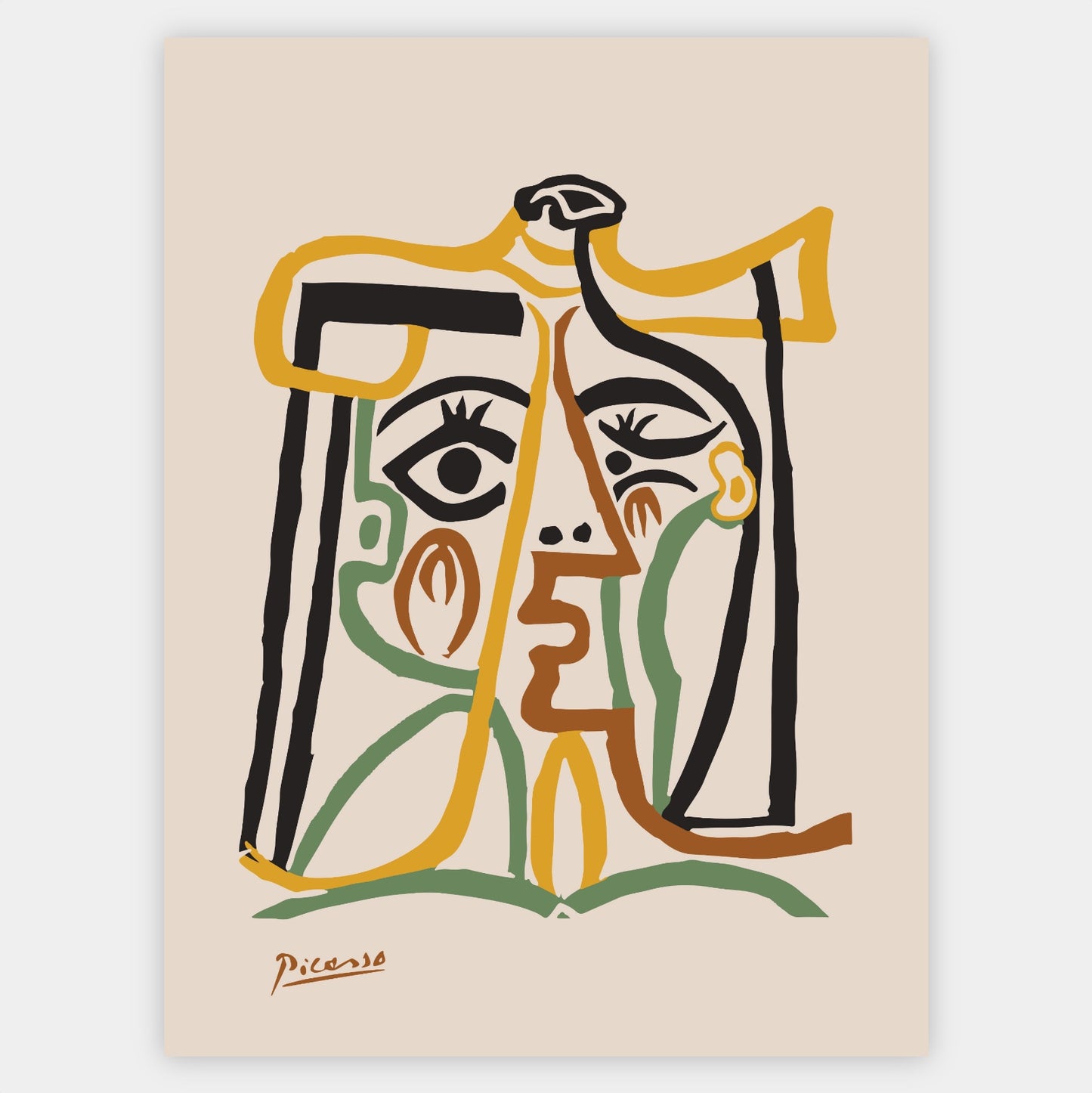 Plakát Hlava ženy | Pablo Picasso