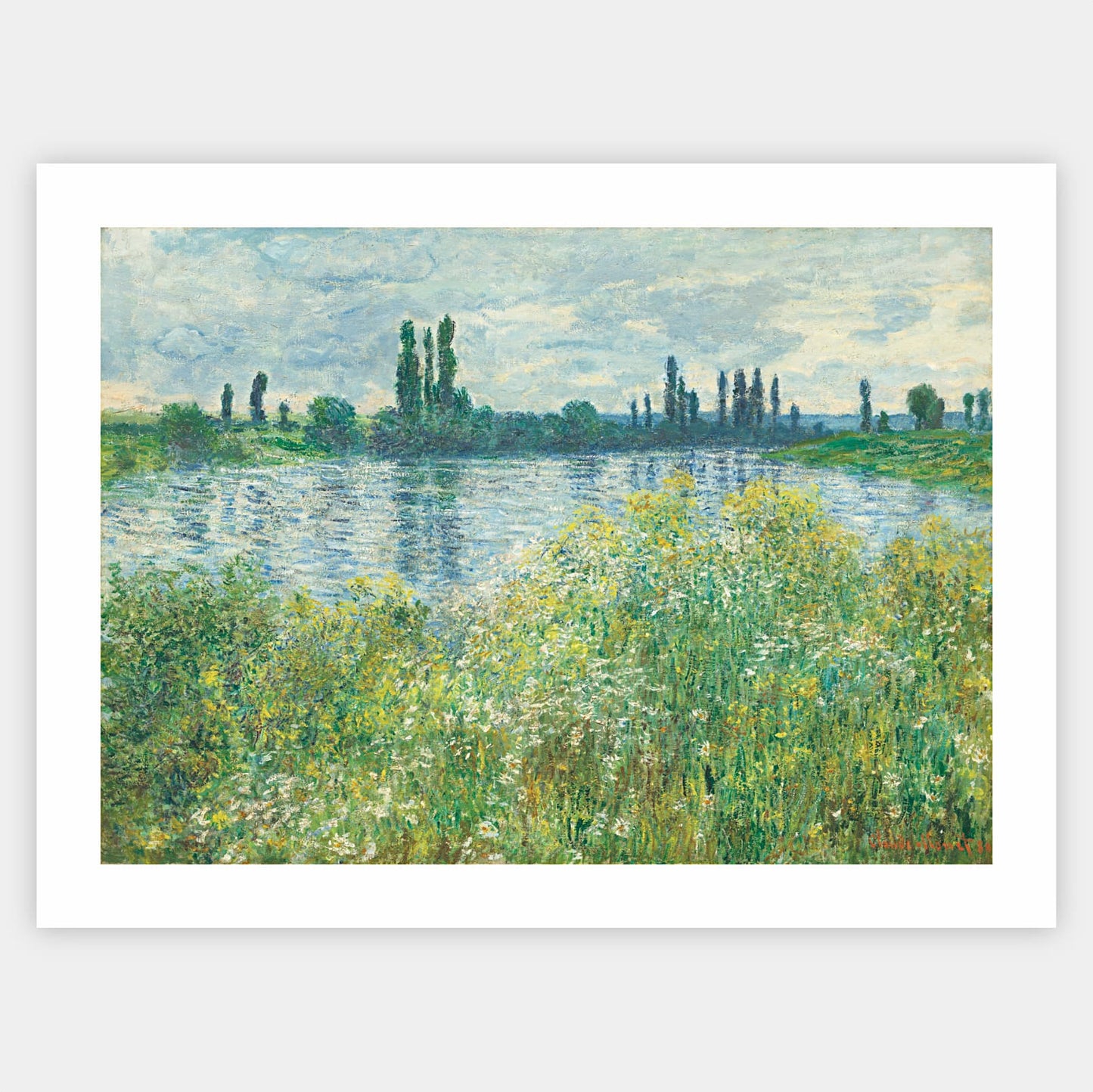 Plakát Na břehu Seiny, Vétheuil | Claude Monet