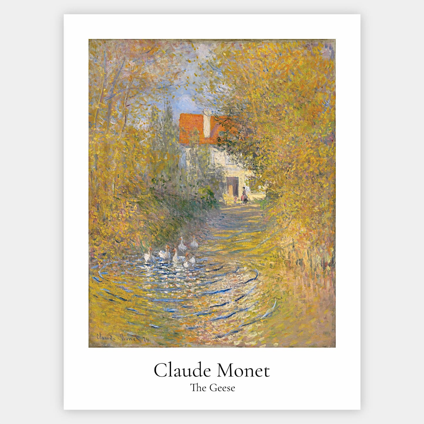 Plakát Husy | Claude Monet
