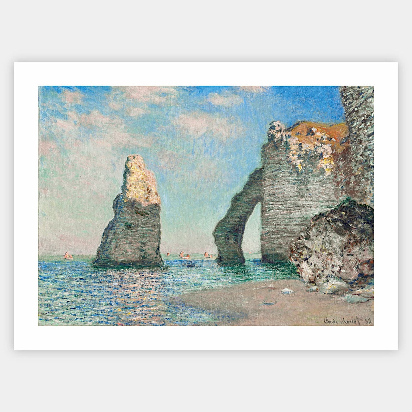 Plakát Útesy v Étretat | Claude Monet